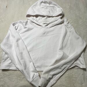 Lululemon All Yours Cropped Hoodie White Women’s Oversized -  size 18